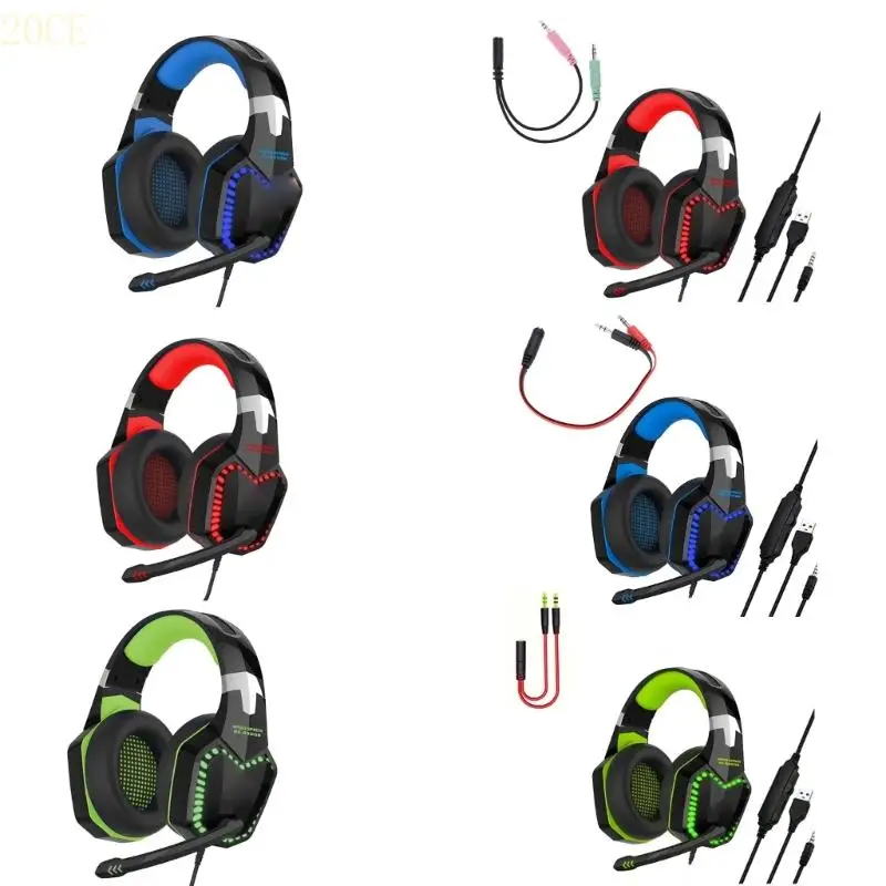 20ce Gaming Hearsets Bass Stereo Over Headhphone Каск для компьютерных игровых консоли удобно носить
20ce Gaming Hearsets Bass Stereo Over Headhphone Каск для компьютерных игровых консоли удобно носить
