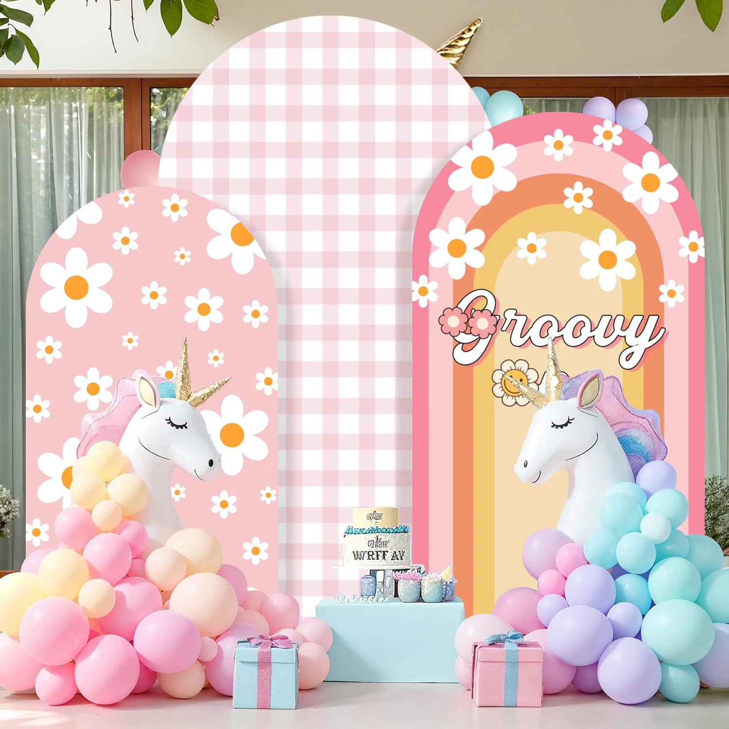 Фон для фотосъемки с цветами ромашки для милых девочек на день рождения, детский душ, первый односторонний арочный фон для фотосъемки новорожденных
Фон для фотосъемки с цветами ромашки для милых девочек на день рождения, детский душ, первый односторонний арочный фон для фотосъемки новорожденных