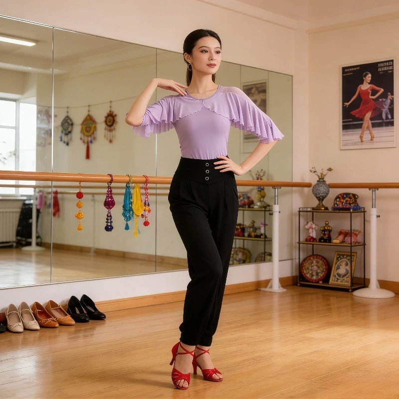 Women's Latin Dance Top Midi Sleeve Lace Modern Dancewear performance accessories Line dance clothing women Dancewear top
Women's Latin Dance Top Midi Sleeve Lace Modern Dancewear performance accessories Line dance clothing women Dancewear top