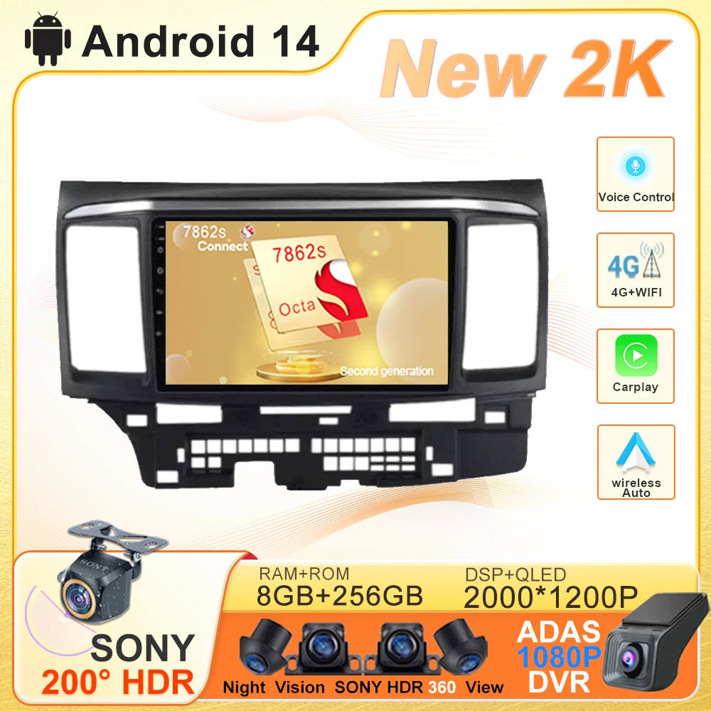 Для MITSUBISHI LANCER 9 10 X 2008 2009 2010 2011-2016 9-дюймовый Android 14 автомобильный радиоприемник стерео аудио GPS плеер Carplay автоэкран
Для MITSUBISHI LANCER 9 10 X 2008 2009 2010 2011-2016 9-дюймовый Android 14 автомобильный радиоприемник стерео аудио GPS плеер Carplay автоэкран