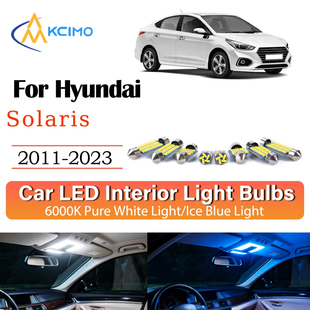 High Quality LED Interior Lights For Hyundai Solaris 2011-2023, Two Colors Choice Super Bright Easy Install Deco
High Quality LED Interior Lights For Hyundai Solaris 2011-2023, Two Colors Choice Super Bright Easy Install Deco