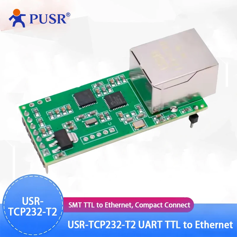 USR-TCP232-T2 Tiny Serial Ethernet Converter Module Serial UART TTL to Ethernet TCPIP Module Support DHCP and DNS
USR-TCP232-T2 Tiny Serial Ethernet Converter Module Serial UART TTL to Ethernet TCPIP Module Support DHCP and DNS