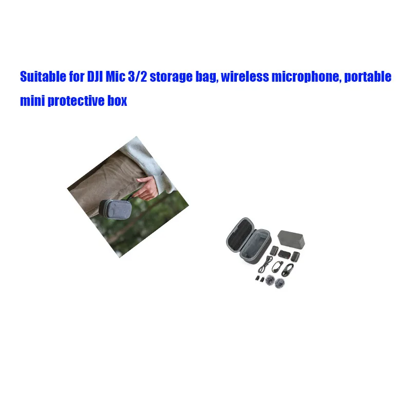Suitable for DJI Mic 3/2 storage bag, wireless microphone, portable mini protective box, anti drop and wear-resistant accessorie
Suitable for DJI Mic 3/2 storage bag, wireless microphone, portable mini protective box, anti drop and wear-resistant accessorie