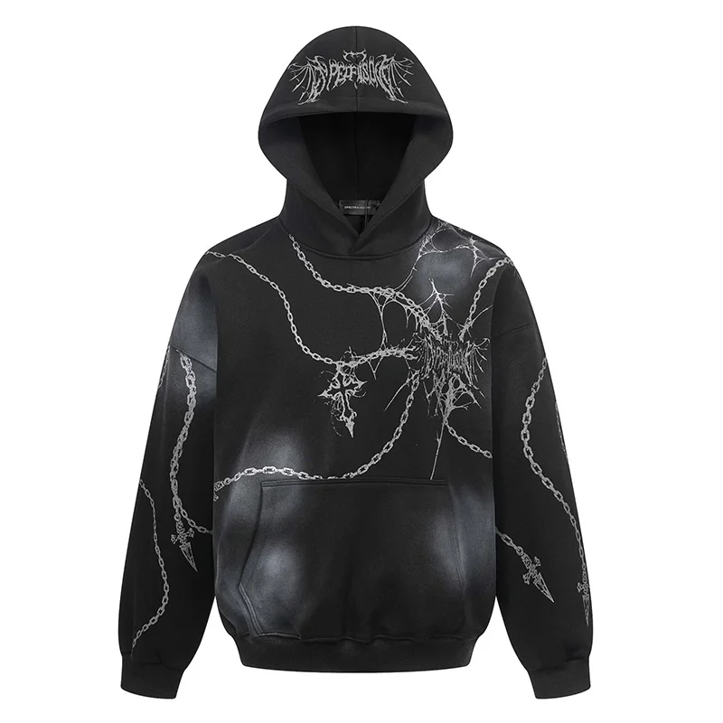 Oversized Vintage Cross Printed Sweatshirt Harakuju Hi Street Loose Pullover Hoodies For Male
Oversized Vintage Cross Printed Sweatshirt Harakuju Hi Street Loose Pullover Hoodies For Male