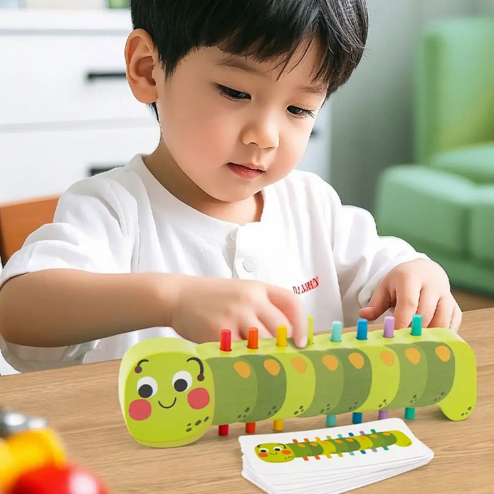 Wooden Caterpillar Color Matching Toy Early Learning Puzzle Caterpillar Shape Sorting Toy Montessori Cartoon
Wooden Caterpillar Color Matching Toy Early Learning Puzzle Caterpillar Shape Sorting Toy Montessori Cartoon