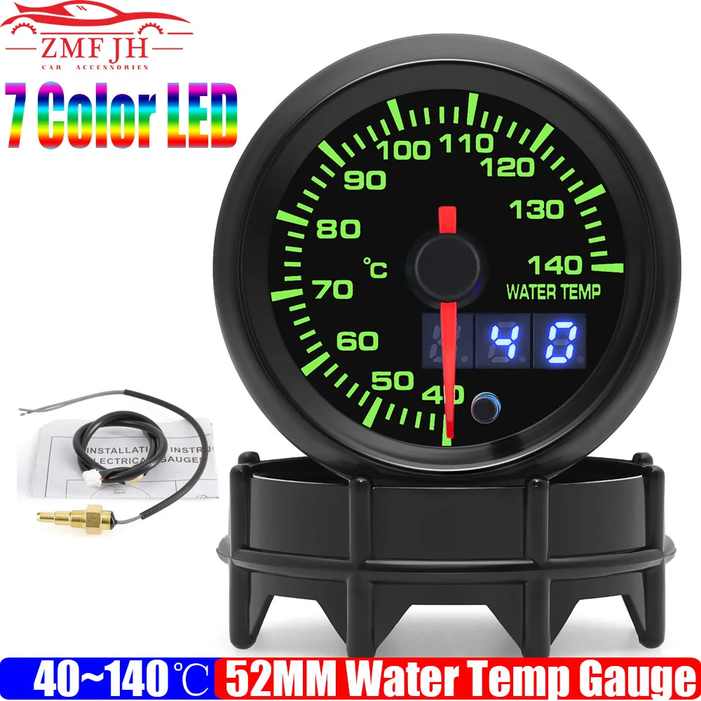 Auto Car Water Temp Gauge with Sensor 1/8NPT 7 Color LED Digital 2" 52mm Water Temperature Gauge Meter for Gasoline Car 12V
Auto Car Water Temp Gauge with Sensor 1/8NPT 7 Color LED Digital 2" 52mm Water Temperature Gauge Meter for Gasoline Car 12V
