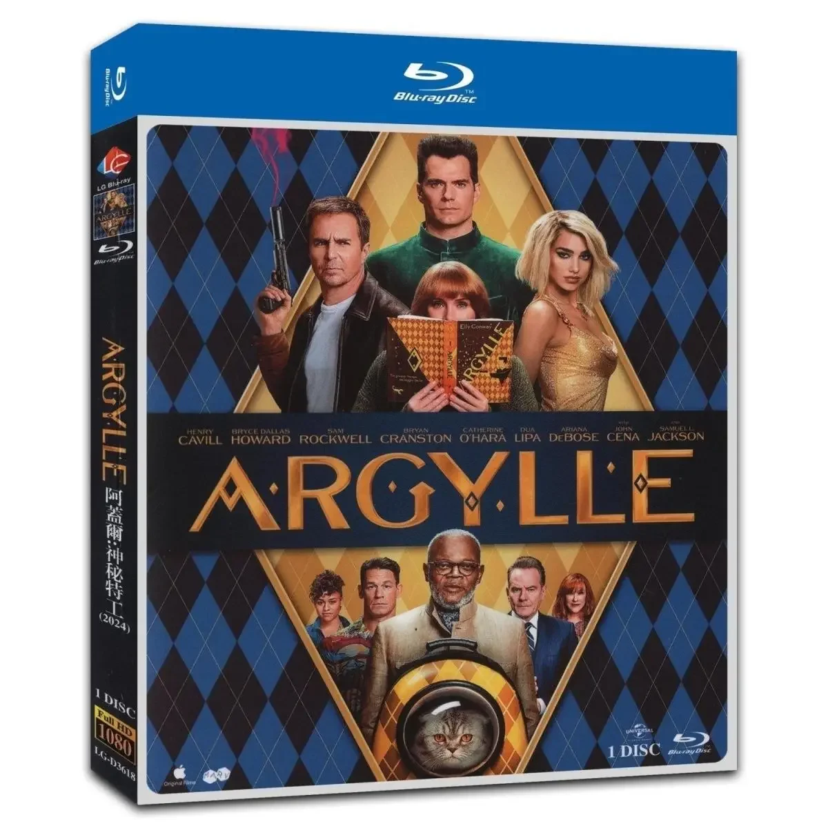 Argylle, Secret Agent 2024 Blu-ray пленка высокой четкости, английские/китайские и английские субтитры 1 диск Blu-ray
Argylle, Secret Agent 2024 Blu-ray пленка высокой четкости, английские/китайские и английские субтитры 1 диск Blu-ray
