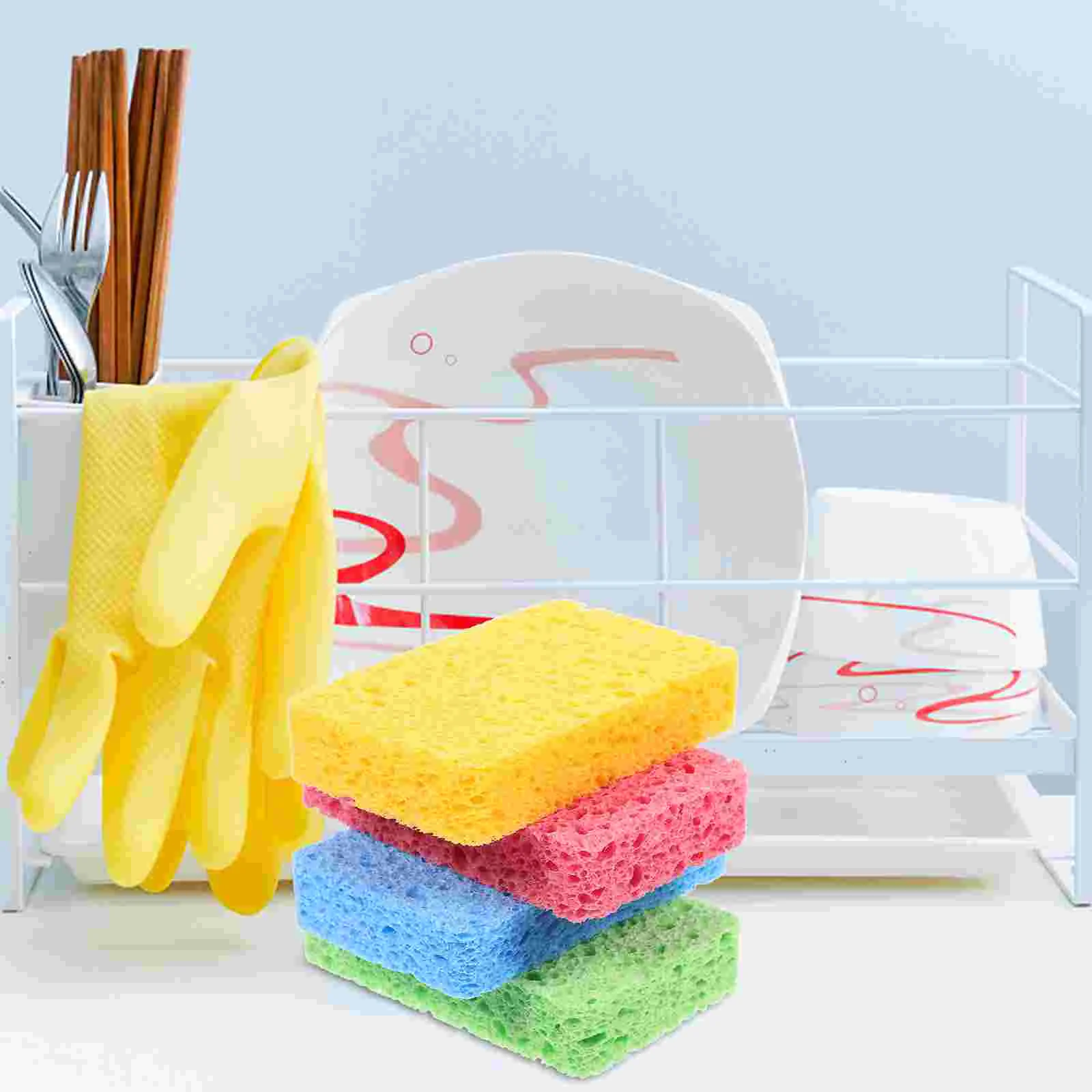 8 Pcs Wood Pulp Cleaning Sponge Sponges Scrub Scouring Pad Reusable for Dishes Mat Scrubber Pan Pot
8 Pcs Wood Pulp Cleaning Sponge Sponges Scrub Scouring Pad Reusable for Dishes Mat Scrubber Pan Pot