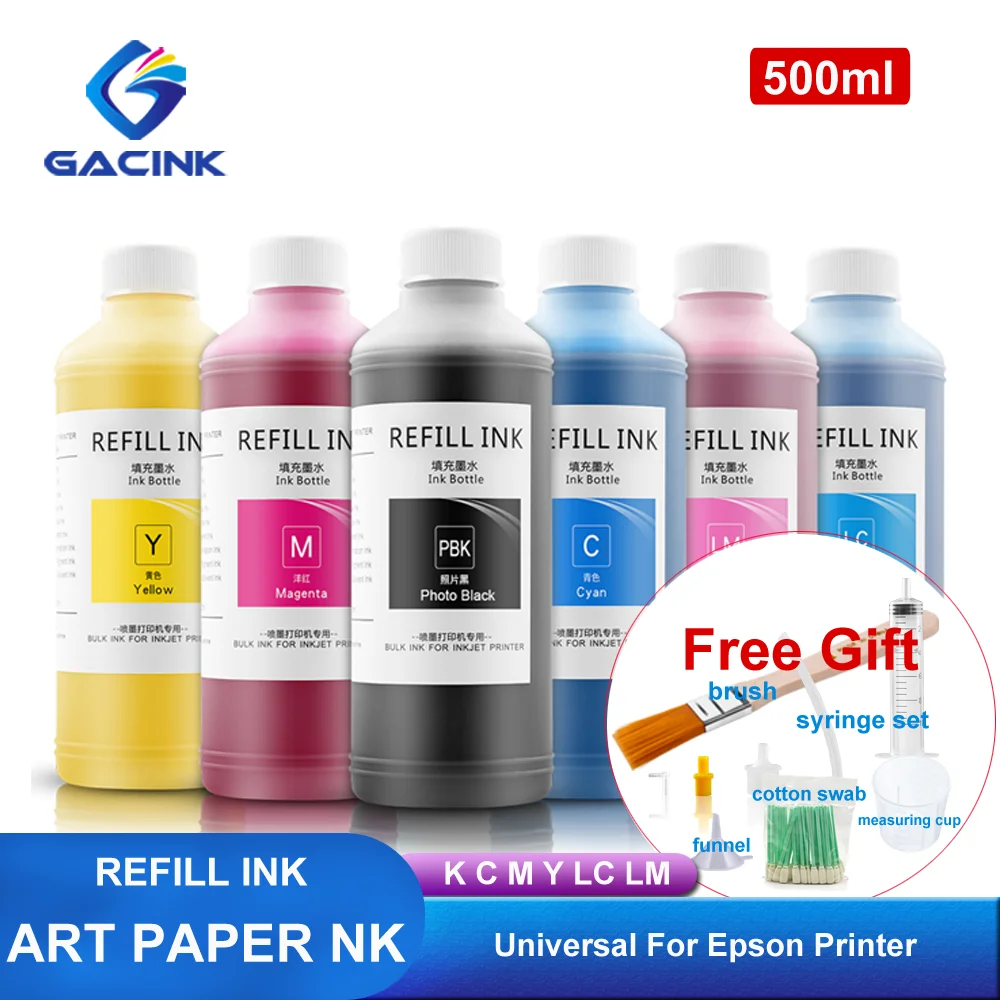 500ML Art Paper Pigment Ink Coated Paper Ink For EPSON P800 P6000 P7000 P8000 TX800 DX5 DX7 7800 9800 11880 Inkjet Printer
500ML Art Paper Pigment Ink Coated Paper Ink For EPSON P800 P6000 P7000 P8000 TX800 DX5 DX7 7800 9800 11880 Inkjet Printer