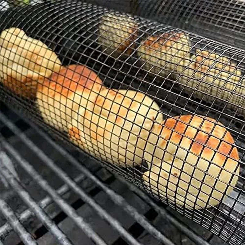 2Pcs Portable Grilling Basket For Camping Round Stainless Steel Gril For Vegetables Fries Fish
2Pcs Portable Grilling Basket For Camping Round Stainless Steel Gril For Vegetables Fries Fish