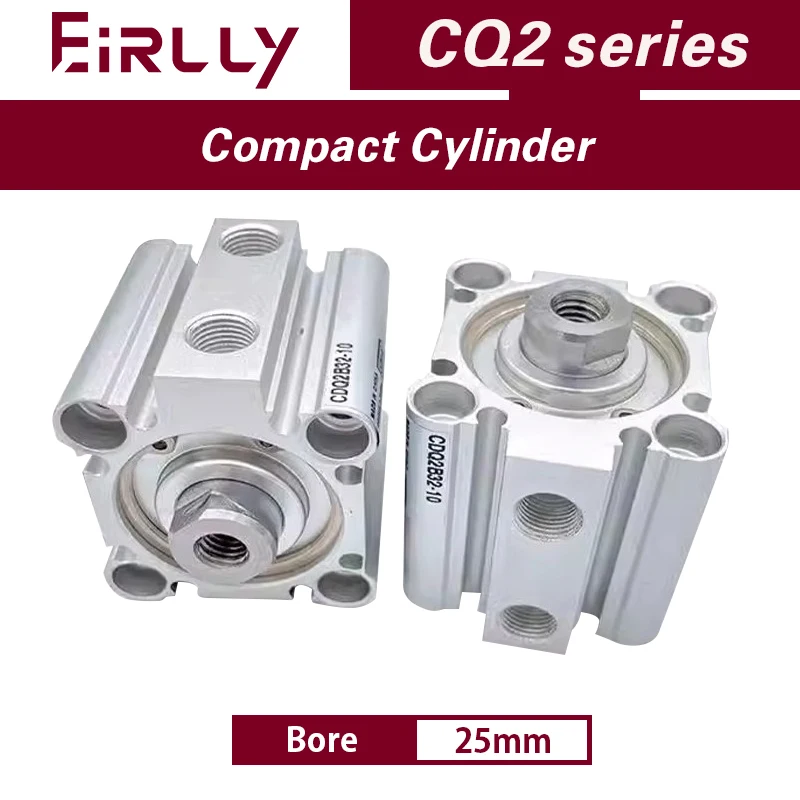 CQ2B25 CDQ2B25 Compact Cylinder Standard Type Double Acting single Rod Bore 25mm stroke 5-50mm Female Thread
CQ2B25 CDQ2B25 Compact Cylinder Standard Type Double Acting single Rod Bore 25mm stroke 5-50mm Female Thread