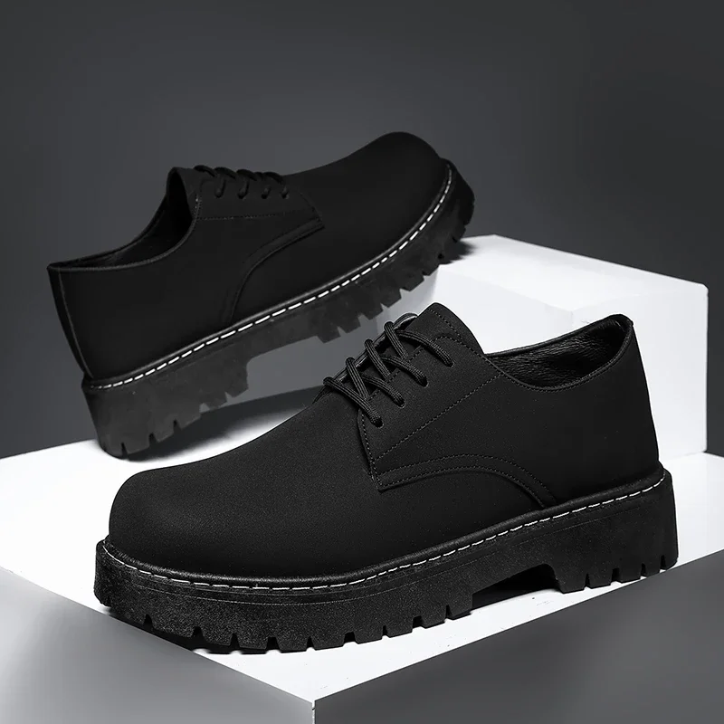 Men's Round Toe Lace-Up Pure Color Spring Summer Seasonal Wear Leather Sneakers Comfortable Breathable Casual Shoes Zapato
Men's Round Toe Lace-Up Pure Color Spring Summer Seasonal Wear Leather Sneakers Comfortable Breathable Casual Shoes Zapato