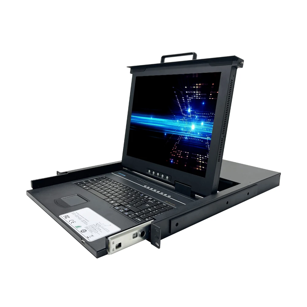 17-19 Inch Cat5 Kvm Console 1U Rackmount with 4k UHD LCD 16-Port RJ45 Kvm Switch Computer Connections in Stock
17-19 Inch Cat5 Kvm Console 1U Rackmount with 4k UHD LCD 16-Port RJ45 Kvm Switch Computer Connections in Stock