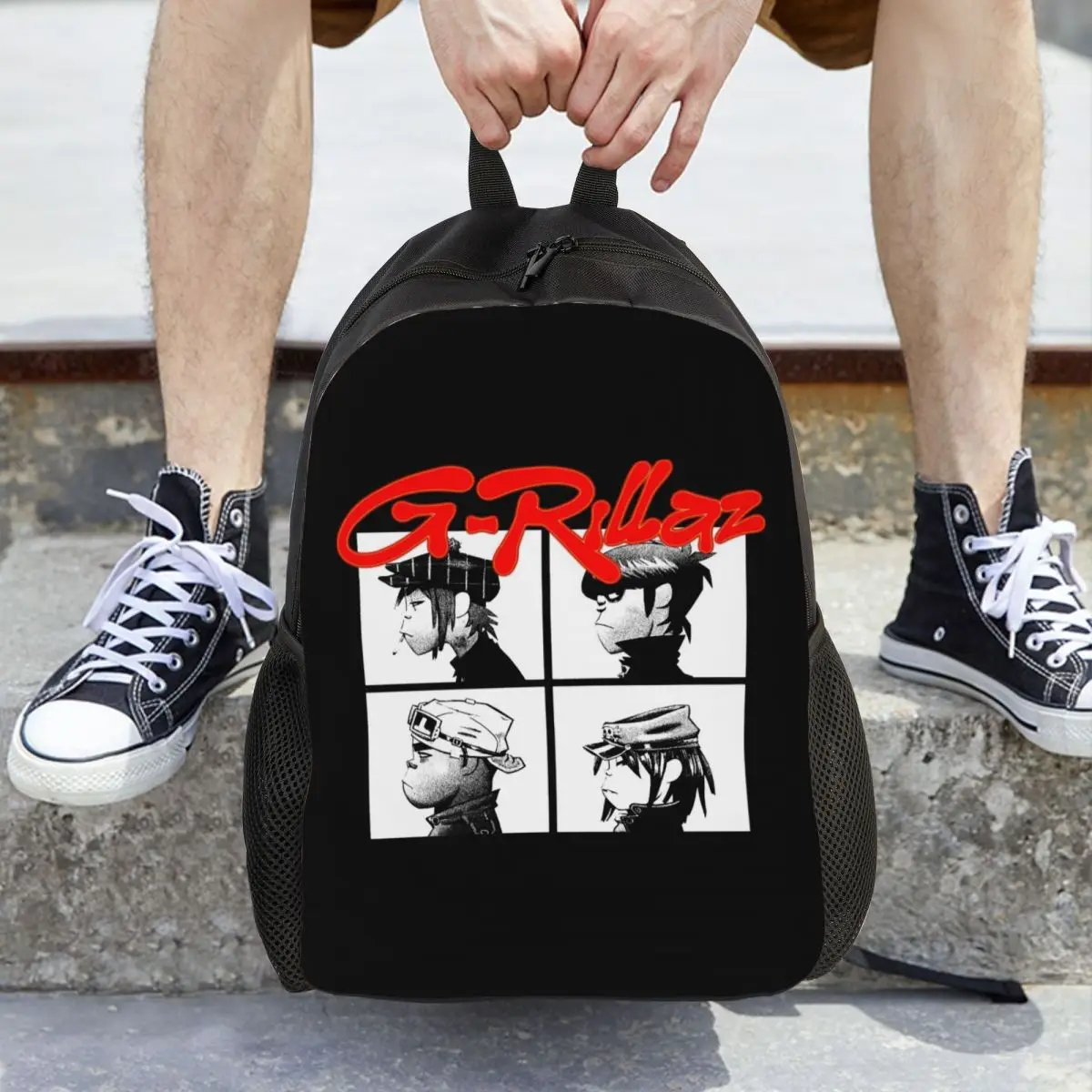 Gorillaz Music Band Gothic Backpack Daypack Large Capacity Kids BookBag School Bag Shoulder Bags for Men Women
Gorillaz Music Band Gothic Backpack Daypack Large Capacity Kids BookBag School Bag Shoulder Bags for Men Women