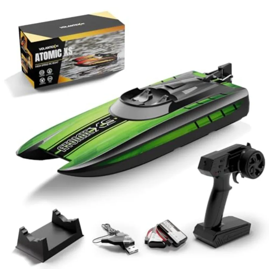 RC Boat Mini Remote Control Boats for Adult 2.4GHz Racing Boat for Water Pool Lakes Summer Water Toy Green
RC Boat Mini Remote Control Boats for Adult 2.4GHz Racing Boat for Water Pool Lakes Summer Water Toy Green