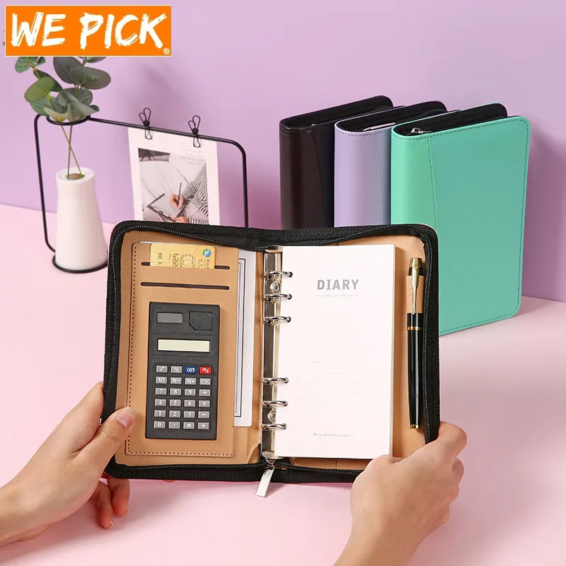 WEPICK A6 Zip Macaroon Bag Color PU Leather DIY Binder Notebook Cover Diary Agenda Planner Paper Cover School Stationery
WEPICK A6 Zip Macaroon Bag Color PU Leather DIY Binder Notebook Cover Diary Agenda Planner Paper Cover School Stationery
