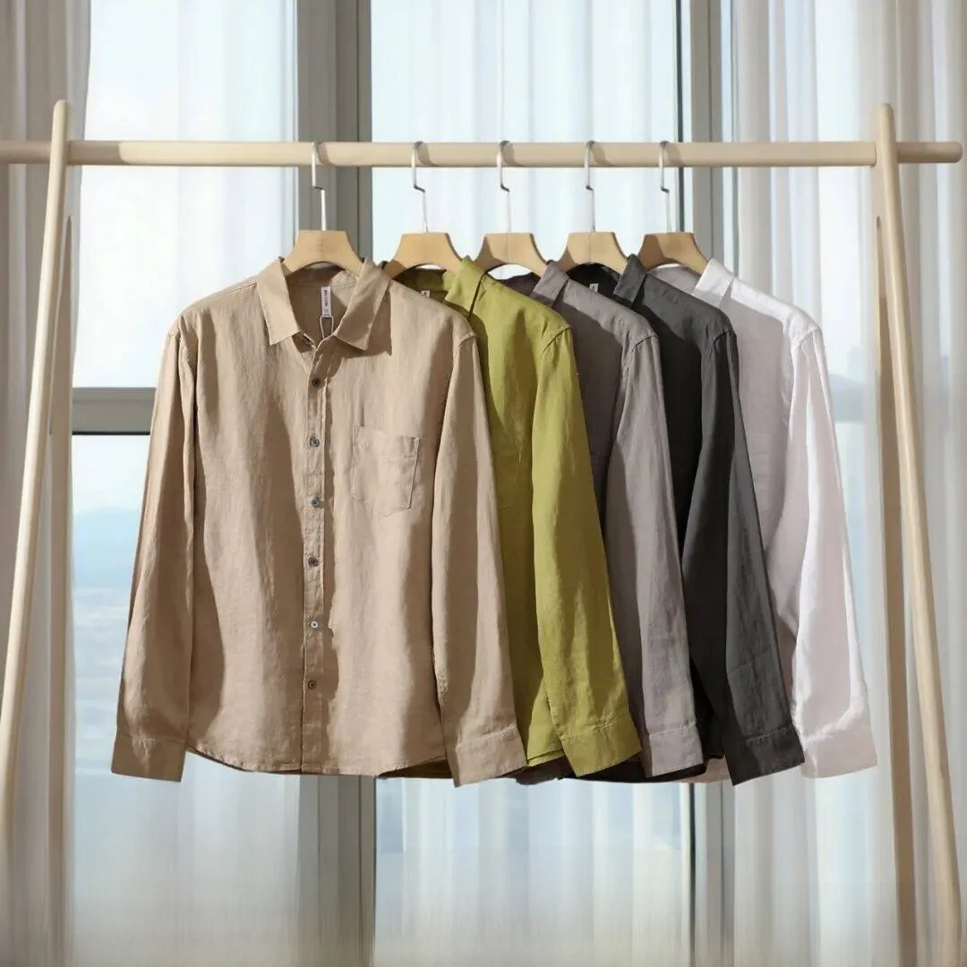 Italian Sle Men's Long Sve irt Waed Linen Casual Wear Comfortable Breathable Pure Color High End Feeling Trendy
Italian Sle Men's Long Sve irt Waed Linen Casual Wear Comfortable Breathable Pure Color High End Feeling Trendy