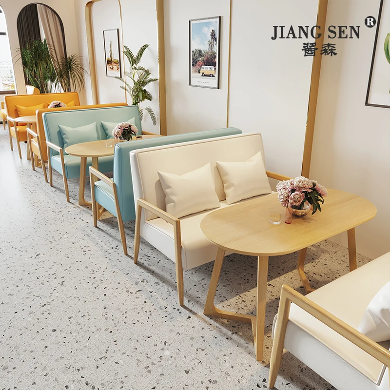 Milk tea shop sofa leisure baking cold drink shop coffee shop business card seat table and chair combination
Milk tea shop sofa leisure baking cold drink shop coffee shop business card seat table and chair combination