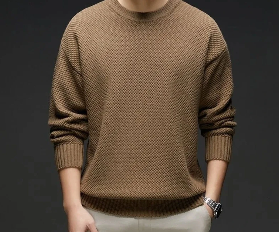 Вязаный свитер, свободный пуловер с круглым вырезом, теплый универсальный базовый слой, трикотаж для мужчин на осень и зиму
Вязаный свитер, свободный пуловер с круглым вырезом, теплый универсальный базовый слой, трикотаж для мужчин на осень и зиму