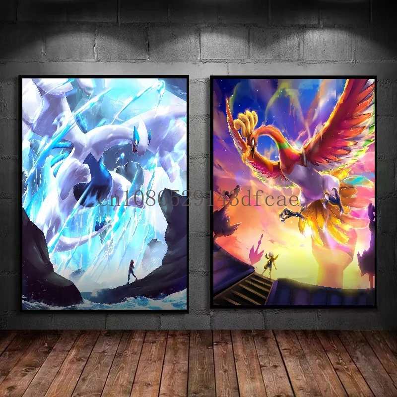 Pokemon Japanese Classic Anime Posters Lugia Ho-Oh Wall Art Pictures Canvas Painting Decorative HD Poster Kids Room Art Decorate
Pokemon Japanese Classic Anime Posters Lugia Ho-Oh Wall Art Pictures Canvas Painting Decorative HD Poster Kids Room Art Decorate