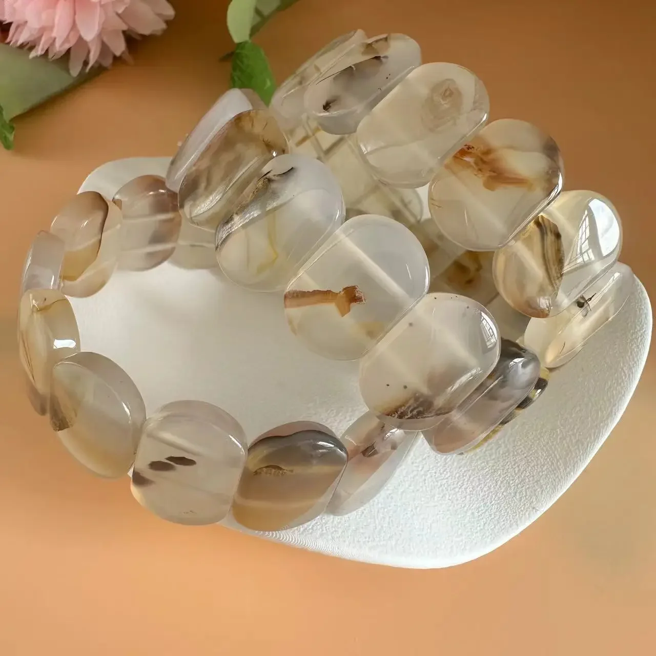 Design AAA Natural Ocean Chalcedony Agate Stone Magnetic Energy Bracelet for Women Man Gifts Fashion Jewelry Bracelet for Gift
Design AAA Natural Ocean Chalcedony Agate Stone Magnetic Energy Bracelet for Women Man Gifts Fashion Jewelry Bracelet for Gift