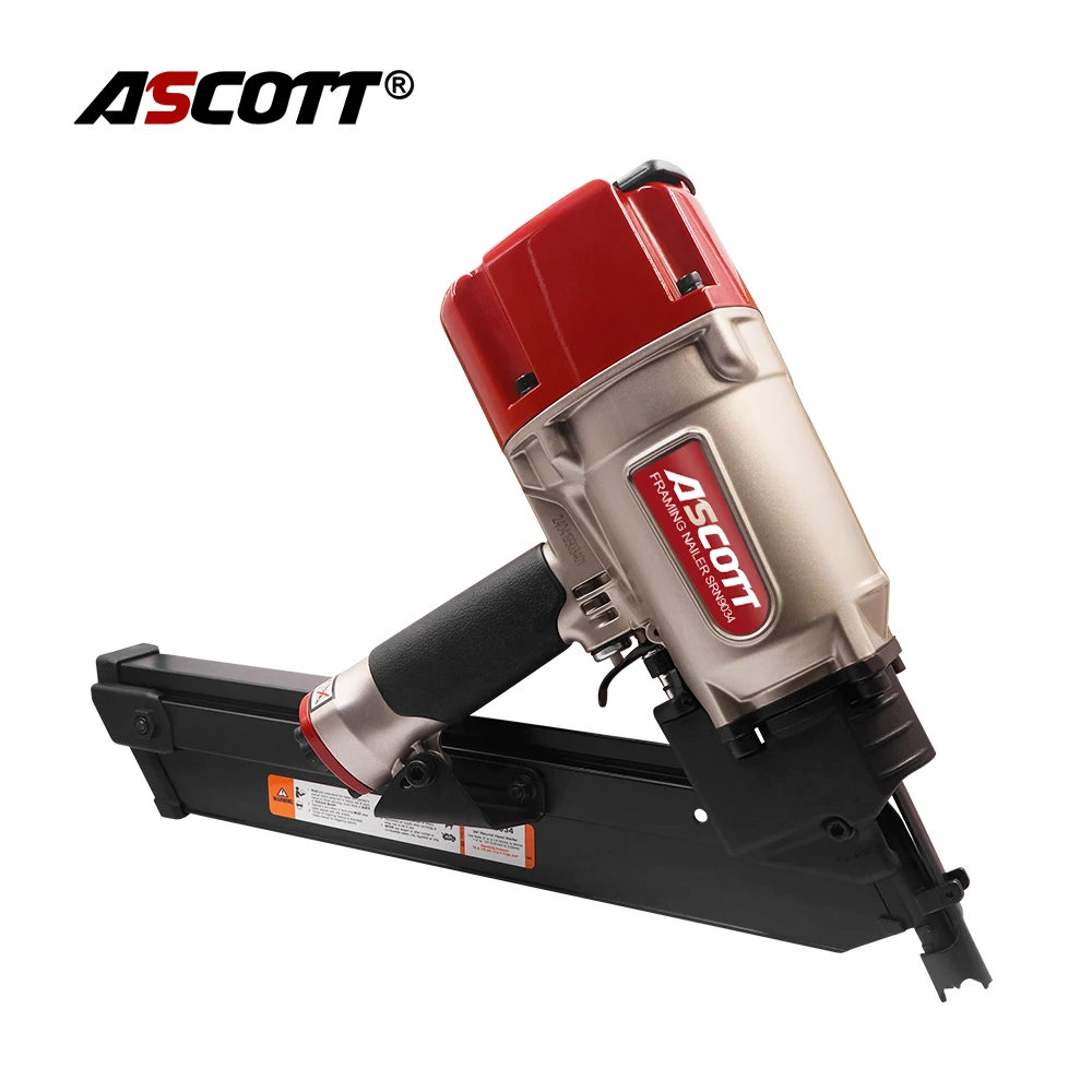SRN9034 Pneumatic Framing Nailer 34 Degree Clipped Head Collated Framing Nail Gun for Carpentry Woodworking Tools
SRN9034 Pneumatic Framing Nailer 34 Degree Clipped Head Collated Framing Nail Gun for Carpentry Woodworking Tools