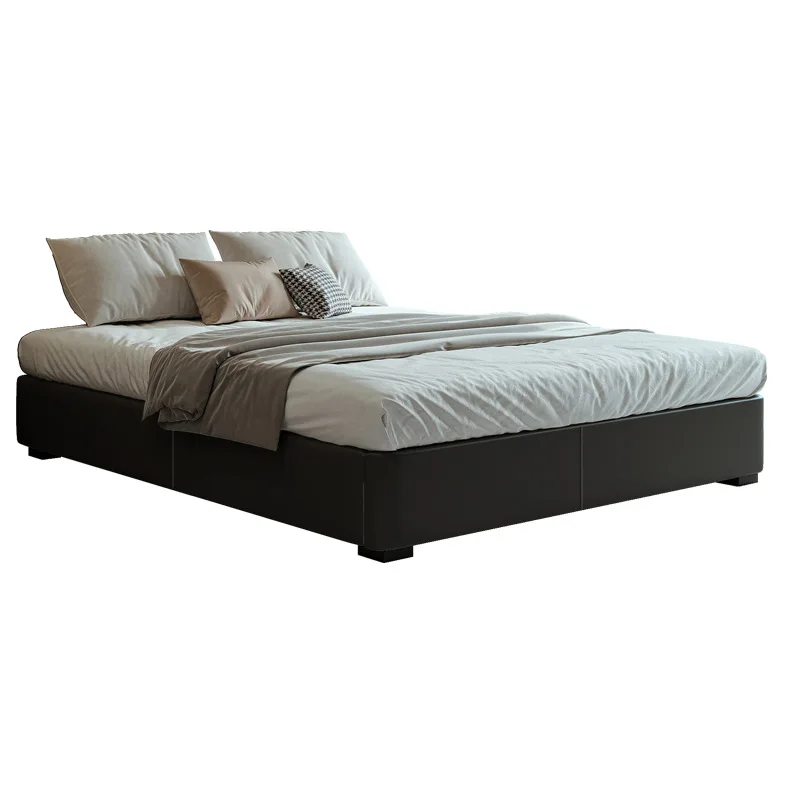Italian minimalist light luxury bedside bed small apartment without back tatami double 1.8 meters leather bed
Italian minimalist light luxury bedside bed small apartment without back tatami double 1.8 meters leather bed