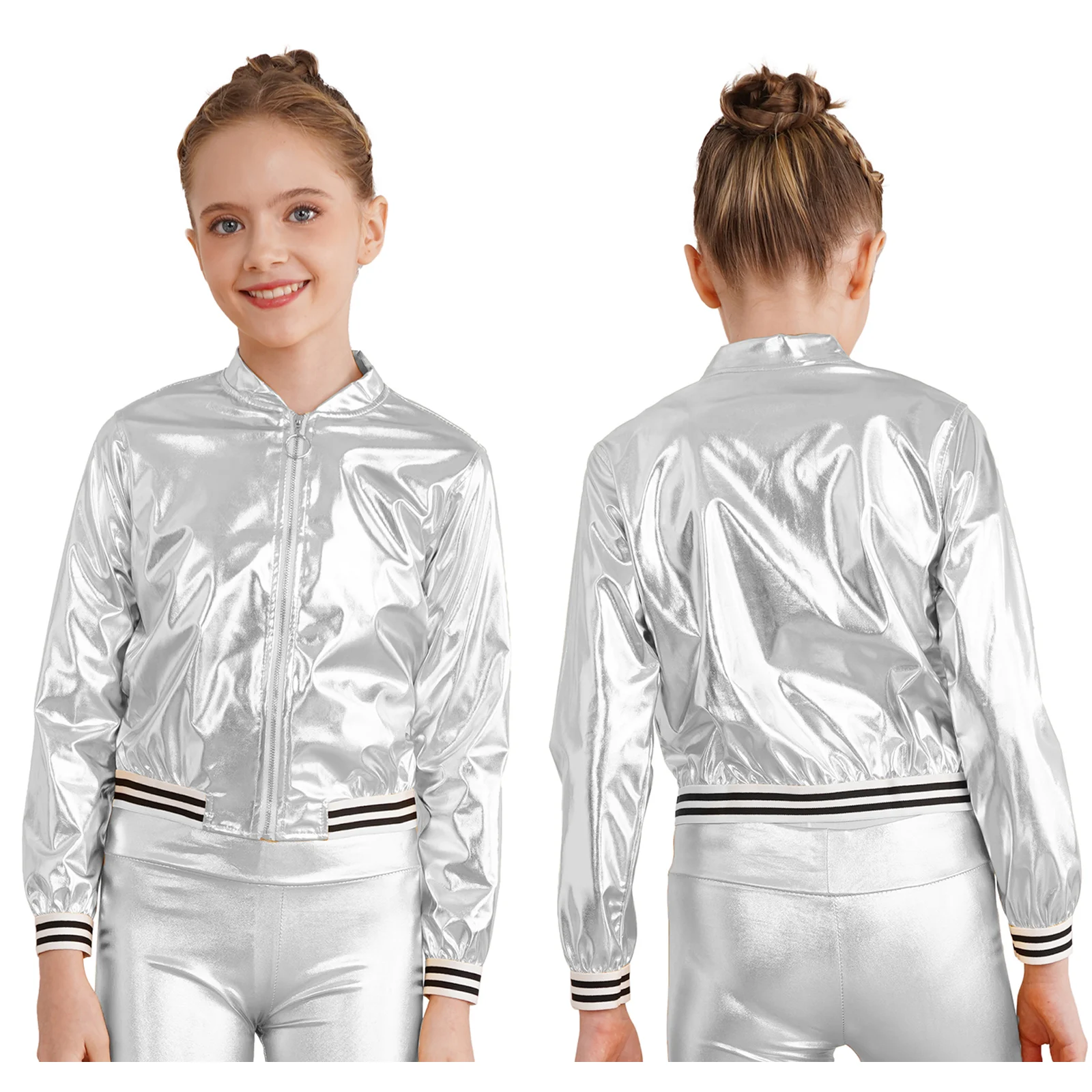 Kids Metallic Dance Bomber Jacket 7 Sa7299be0f1864e268eb3b304daf26c66v
