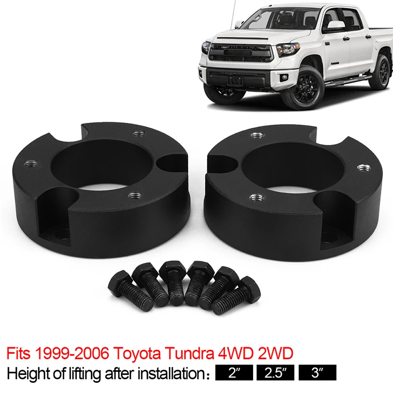 2/2.5/3" Front Leveling Lift Kit for 1999-2006 for Toyota Tundra 4WD MADE IN THE USA
2/2.5/3" Front Leveling Lift Kit for 1999-2006 for Toyota Tundra 4WD MADE IN THE USA