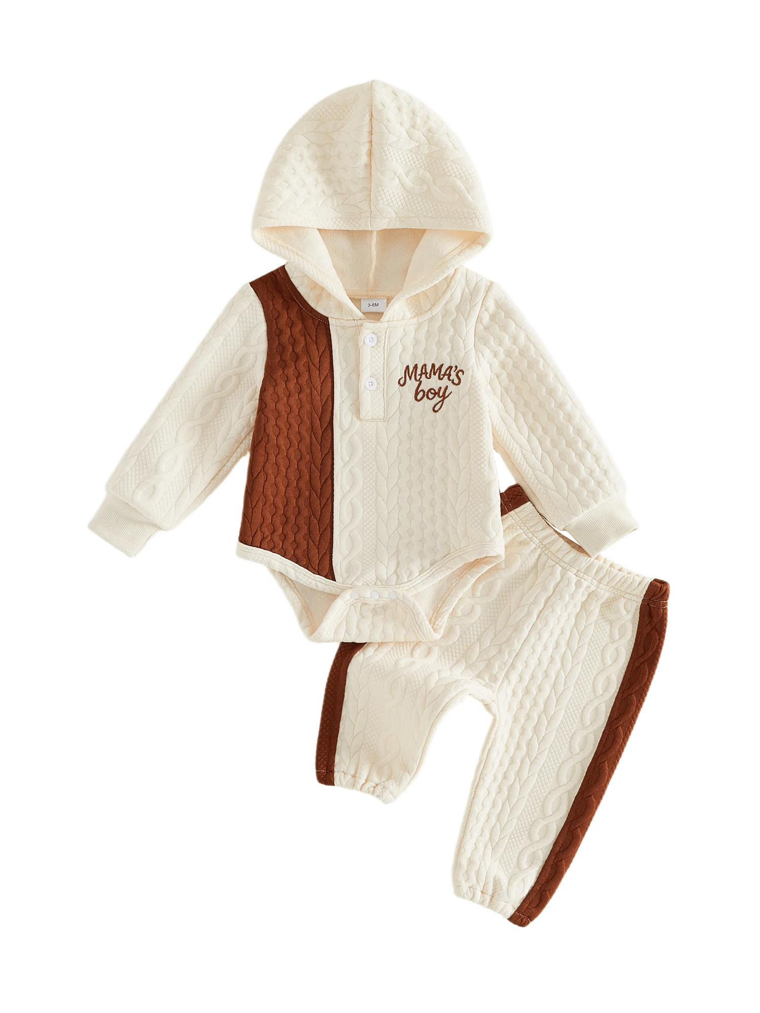 Toddler Boy Autumn Outfit Stylish Two-Piece Set with Hooded Romper and Pants Featuring Unique Contrast Stitching and
Toddler Boy Autumn Outfit Stylish Two-Piece Set with Hooded Romper and Pants Featuring Unique Contrast Stitching and