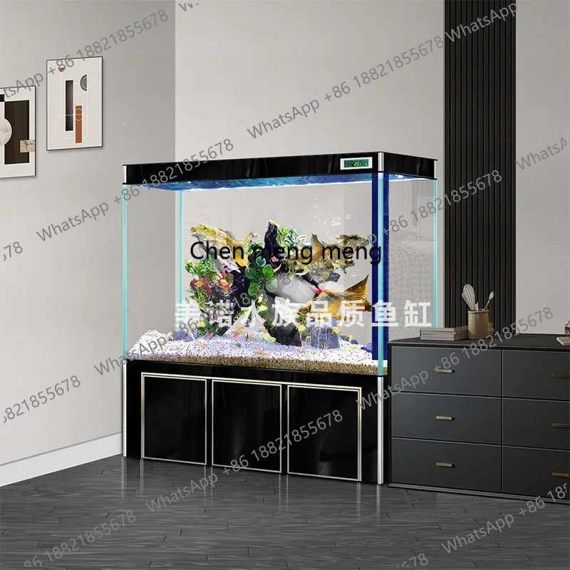 Household water-free fish tank living room, new ultra-white glass large goldfish tank aquarium bottom filter
Household water-free fish tank living room, new ultra-white glass large goldfish tank aquarium bottom filter