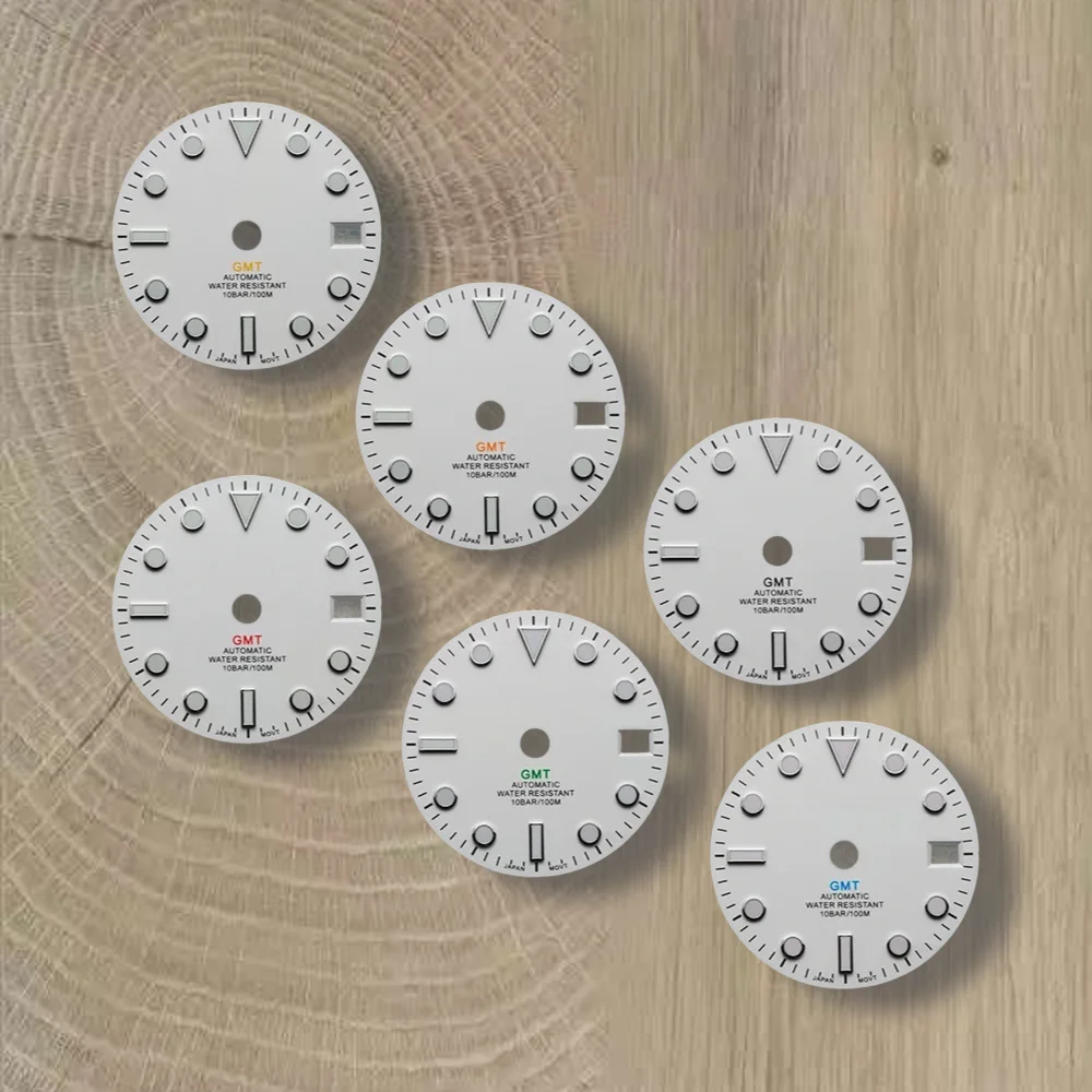 28.5mm S Logo White GMT Dial Fit NH34 Movement C3 Green Luminous High-Quality Dial Watch Modification Accessories
28.5mm S Logo White GMT Dial Fit NH34 Movement C3 Green Luminous High-Quality Dial Watch Modification Accessories