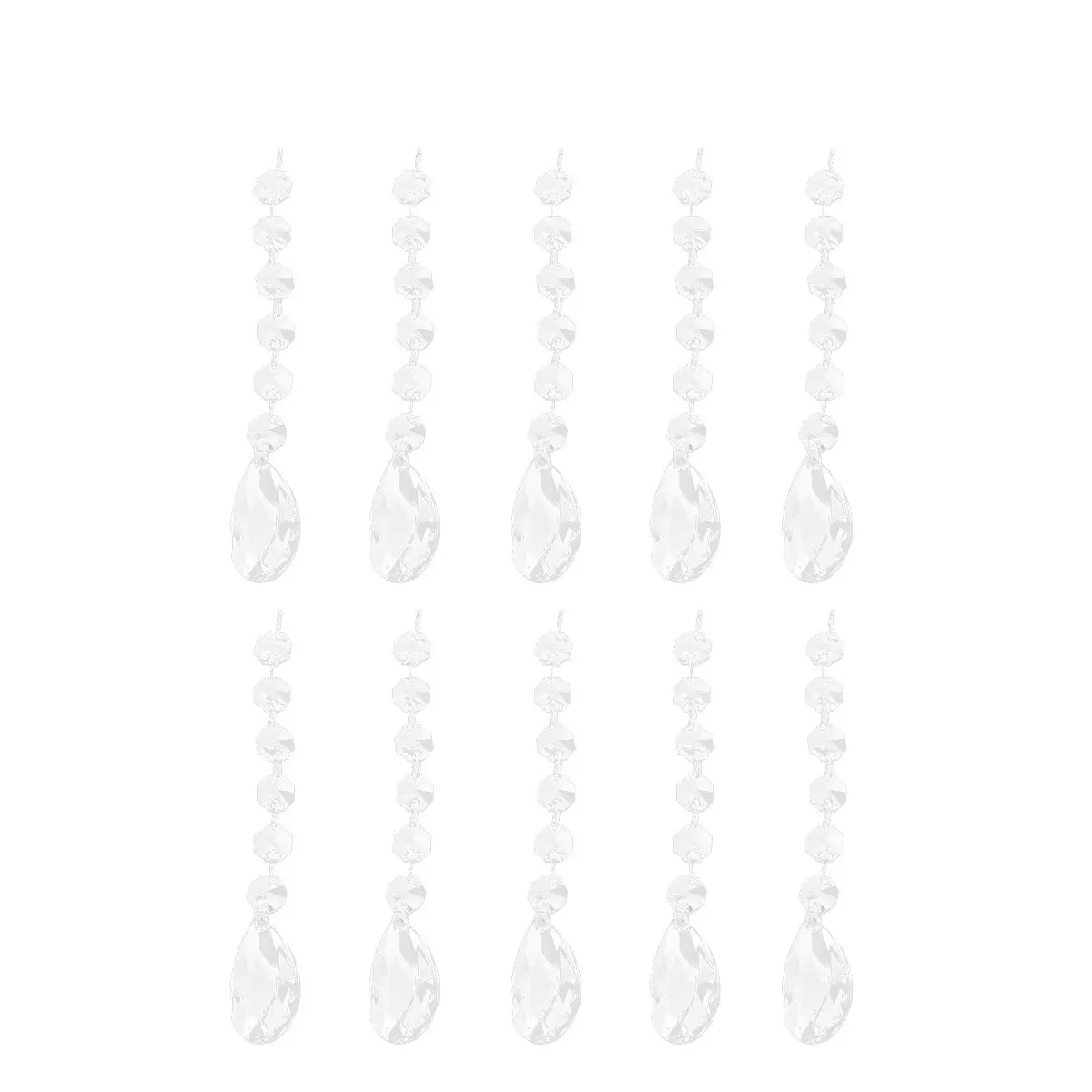 10Pcs Faceted Clear Glass Chandelier Pendants Teardrop Prism Style for Lamp Shade Door Curtain Window Trim Baby Room Art Project
10Pcs Faceted Clear Glass Chandelier Pendants Teardrop Prism Style for Lamp Shade Door Curtain Window Trim Baby Room Art Project