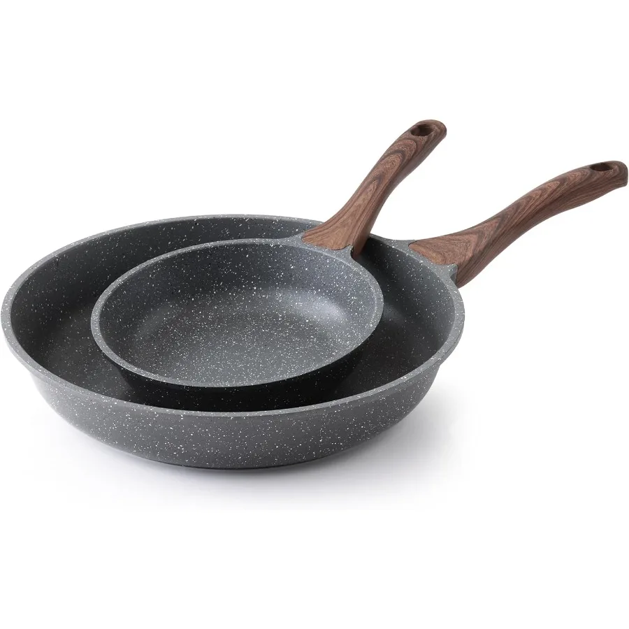 Nonstick Frying Pan Skillets with Swiss Granite Coating for Perfect Omelettes and Everyday Cooking Healthy Chef's Pan with No I
Nonstick Frying Pan Skillets with Swiss Granite Coating for Perfect Omelettes and Everyday Cooking Healthy Chef's Pan with No I