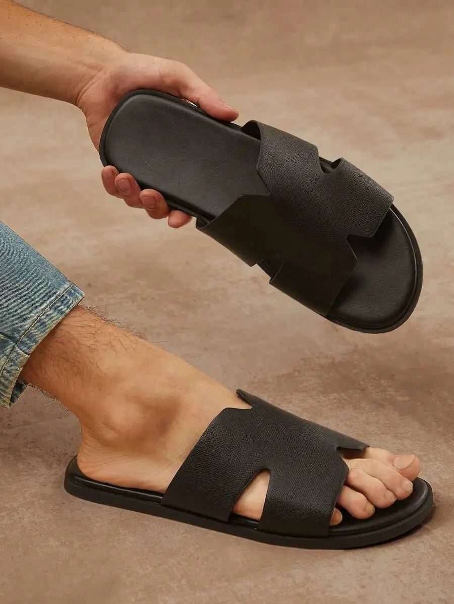 Men's Textured Dark Grey Slide Sandals, high-end non-slip comfy design for spring break, vacation and holiday gifting.
Men's Textured Dark Grey Slide Sandals, high-end non-slip comfy design for spring break, vacation and holiday gifting.