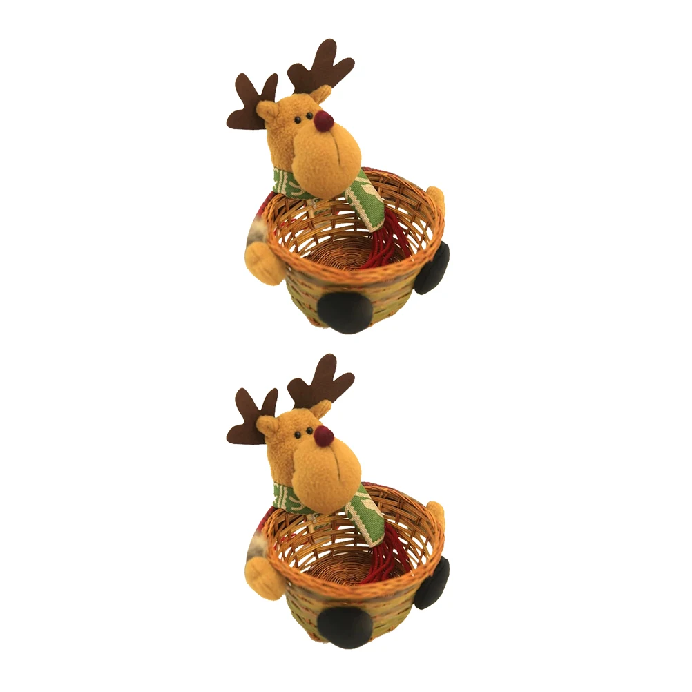 2pcs Christmas Snowman Candy Basket Bamboo Cloth Decorative Storage Container For Home Wedding Festival Decoration Practical
2pcs Christmas Snowman Candy Basket Bamboo Cloth Decorative Storage Container For Home Wedding Festival Decoration Practical