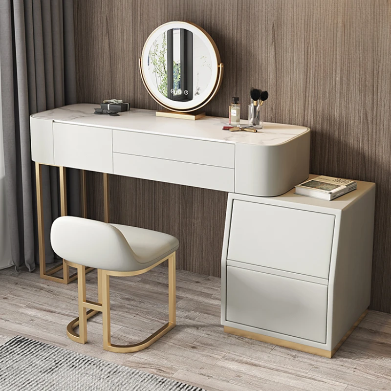 Luxury Organizer Dressing Table Mirror Nordic Shelf Desk Dressers Makeup Cabinet Modern Coiffeuse De Chambre Room Furniture
Luxury Organizer Dressing Table Mirror Nordic Shelf Desk Dressers Makeup Cabinet Modern Coiffeuse De Chambre Room Furniture