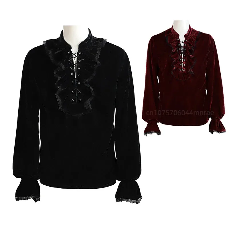 Medieval Cosplay Costume, Gothic Style Loose Dress, Velvet Retro Long Sleeved Shirt, Men's Cosplay Costume, Stage Performance
Medieval Cosplay Costume, Gothic Style Loose Dress, Velvet Retro Long Sleeved Shirt, Men's Cosplay Costume, Stage Performance