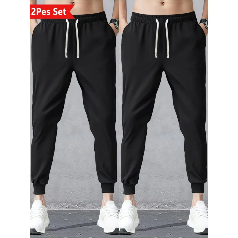 2-Pack Men Trousers Sports Pants Casual Summer Man Clothing Sweatpants Spring 2026 Light Weight Men's Adult Y2k Black Trousers
2-Pack Men Trousers Sports Pants Casual Summer Man Clothing Sweatpants Spring 2026 Light Weight Men's Adult Y2k Black Trousers