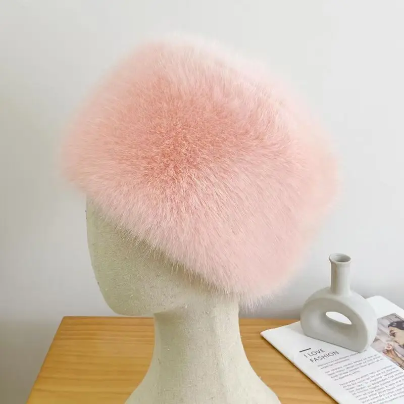 Autumn/Winter New Women's Faux Mink Flat-Top Hat Warm Versatile and Trendy Plush Fluffy Fur Hat Women Hats Design
Autumn/Winter New Women's Faux Mink Flat-Top Hat Warm Versatile and Trendy Plush Fluffy Fur Hat Women Hats Design
