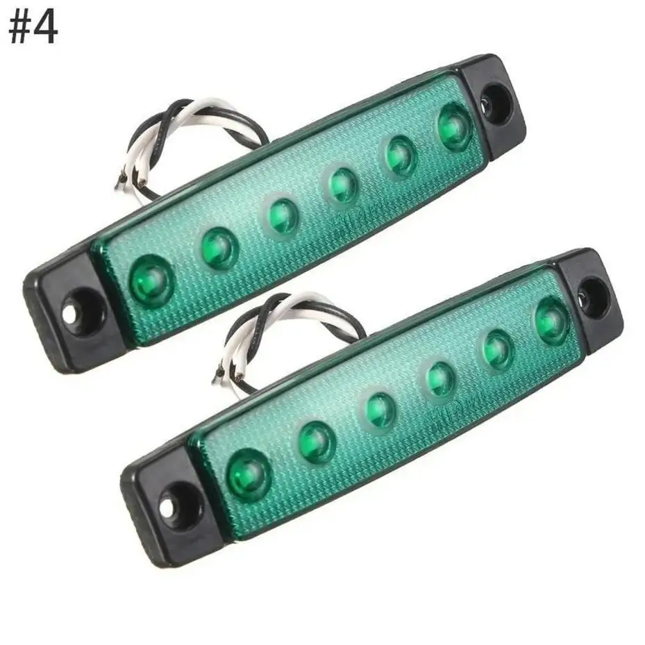 12V Sidemarker Light Clear Truck Trailer LED Tail Lamp Taillight 6 Leds 6LED Truck Edge Light Signal Light Truck Edge Light 6LED
12V Sidemarker Light Clear Truck Trailer LED Tail Lamp Taillight 6 Leds 6LED Truck Edge Light Signal Light Truck Edge Light 6LED