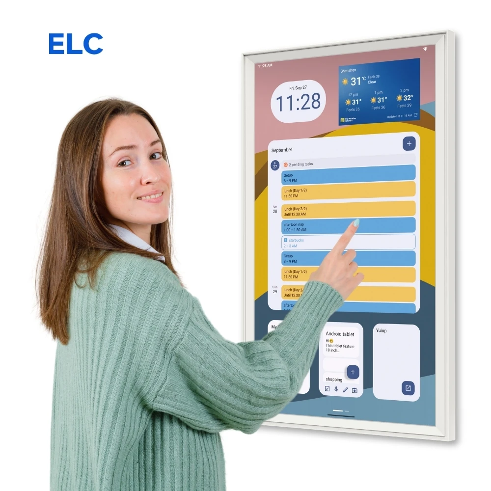 21,5-дюймовый Android 14, 4 + 64 ГБ, FHD, настенный цифровой календарь, сенсорный экран, воспроизведение видео, диаграмма работы, управление событием
21,5-дюймовый Android 14, 4 + 64 ГБ, FHD, настенный цифровой календарь, сенсорный экран, воспроизведение видео, диаграмма работы, управление событием