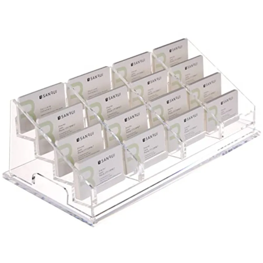 Acrylic Business Card Holder for Desk-4 Tiers 16 Slots Business Card Holder Case Clear Multiple Cards Display Stand for Office
Acrylic Business Card Holder for Desk-4 Tiers 16 Slots Business Card Holder Case Clear Multiple Cards Display Stand for Office