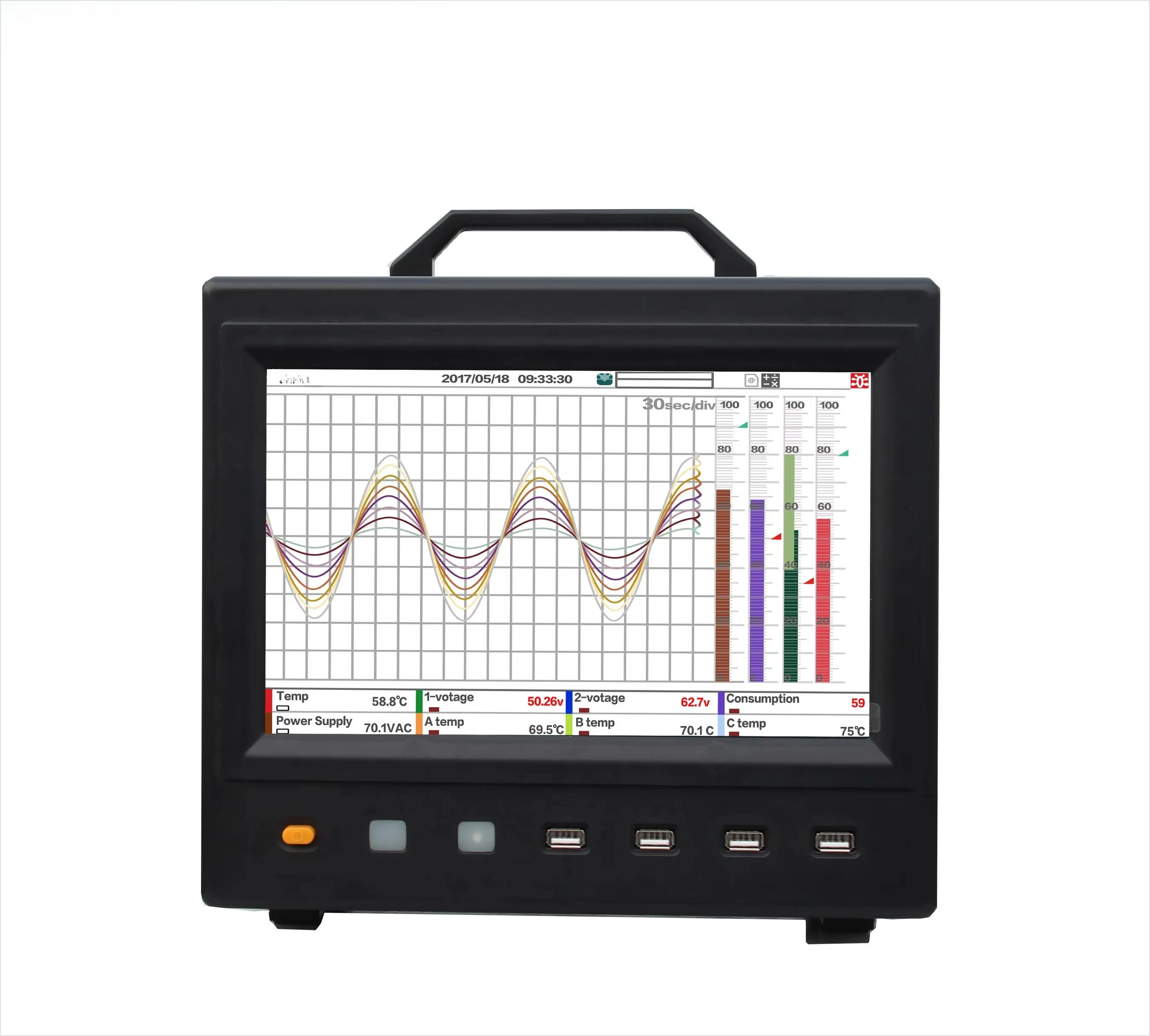 High Precision Multi-Channel Data Logger Paperless Data Logger
High Precision Multi-Channel Data Logger Paperless Data Logger