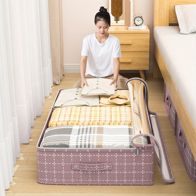 Oversized under Bed Buggy Bag,Transparent Top,Waterproof Fabric,Reinforced Handle - Foldable Storage Organizer
Oversized under Bed Buggy Bag,Transparent Top,Waterproof Fabric,Reinforced Handle - Foldable Storage Organizer