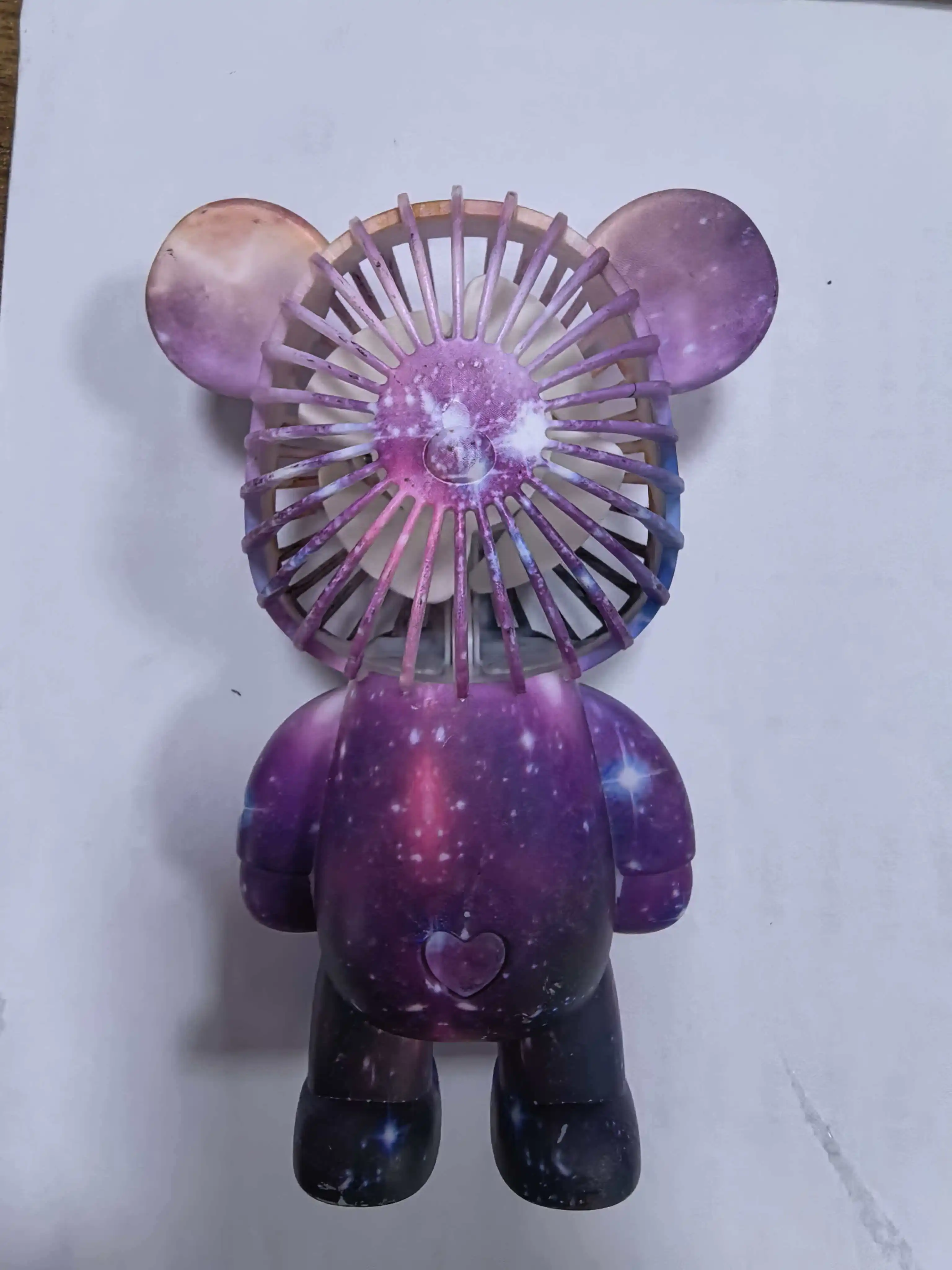 Graffiti Bear Electric Fan USB Rechargeable Desktop Fan Electroplating Gradient 3-speed for Camping Outdoor Travel
Graffiti Bear Electric Fan USB Rechargeable Desktop Fan Electroplating Gradient 3-speed for Camping Outdoor Travel