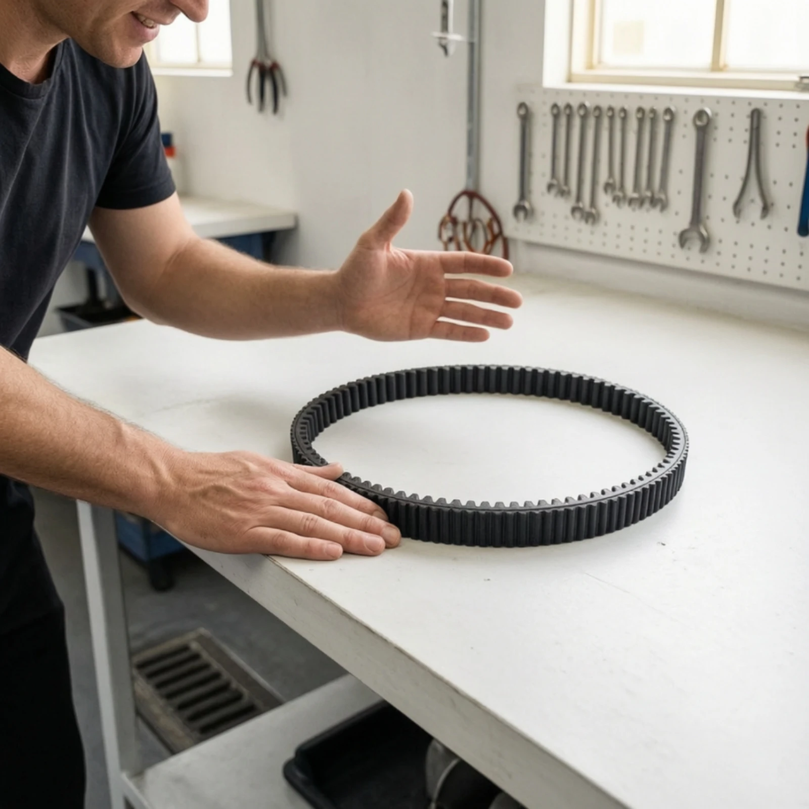 Scooter Drive Belt Ribbed Clutch Gear Belt Efficient Powerful for Mechanics, Drivetrain Replacement
Scooter Drive Belt Ribbed Clutch Gear Belt Efficient Powerful for Mechanics, Drivetrain Replacement