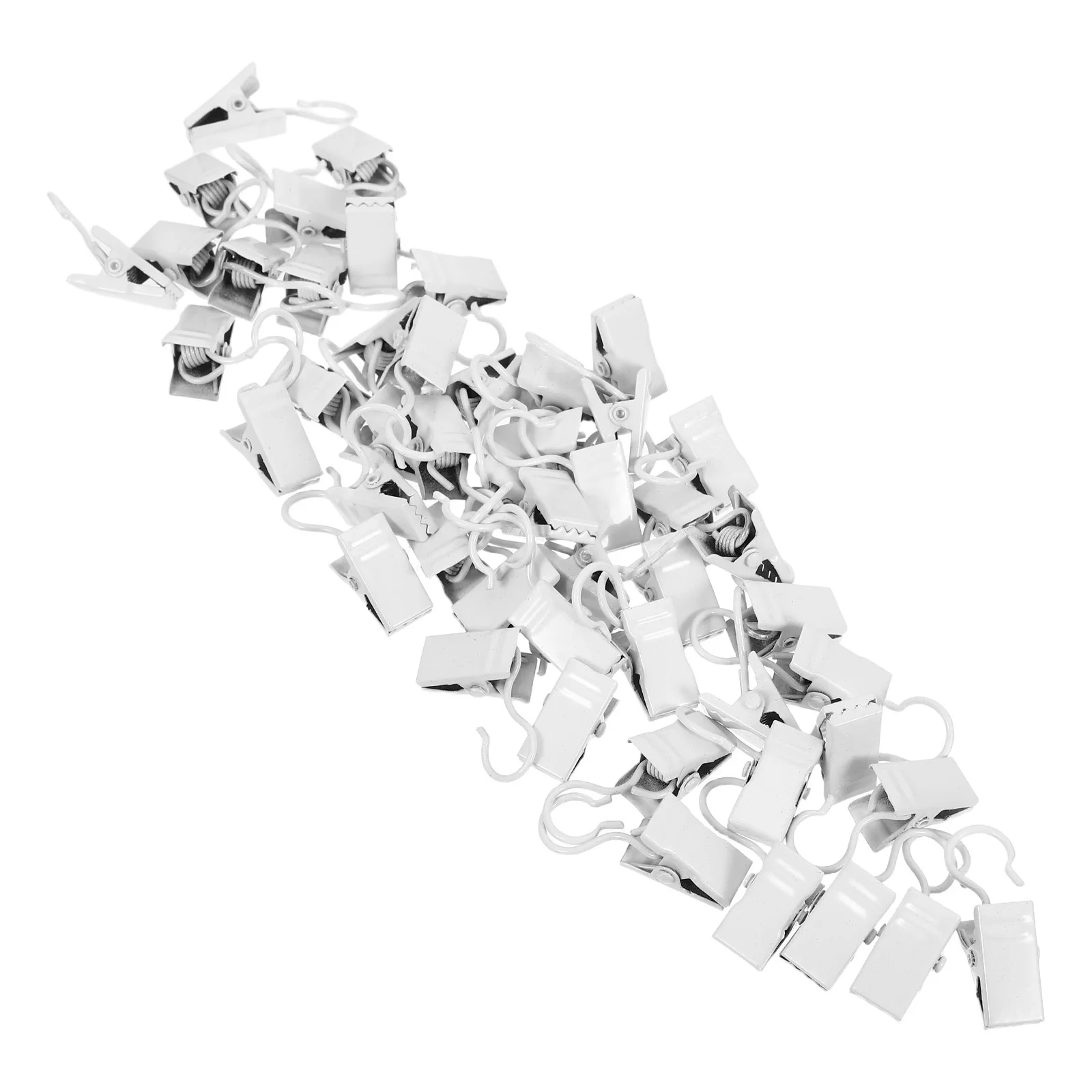 50Pcs Curtain Clips with Hooks Metal Hanging Clip Hanger for Window Drapes Easy Install Sturdy Design for Bathroom
50Pcs Curtain Clips with Hooks Metal Hanging Clip Hanger for Window Drapes Easy Install Sturdy Design for Bathroom
