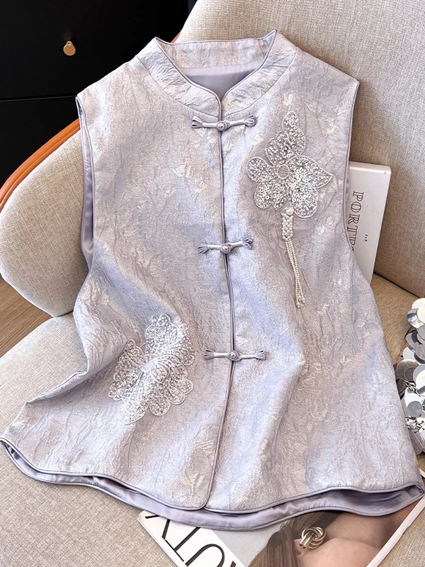 New Chinese Sle Versatile National Sle Button Front Vest Women's Summer Daily High-End Feel Embroidered Patchwork
New Chinese Sle Versatile National Sle Button Front Vest Women's Summer Daily High-End Feel Embroidered Patchwork