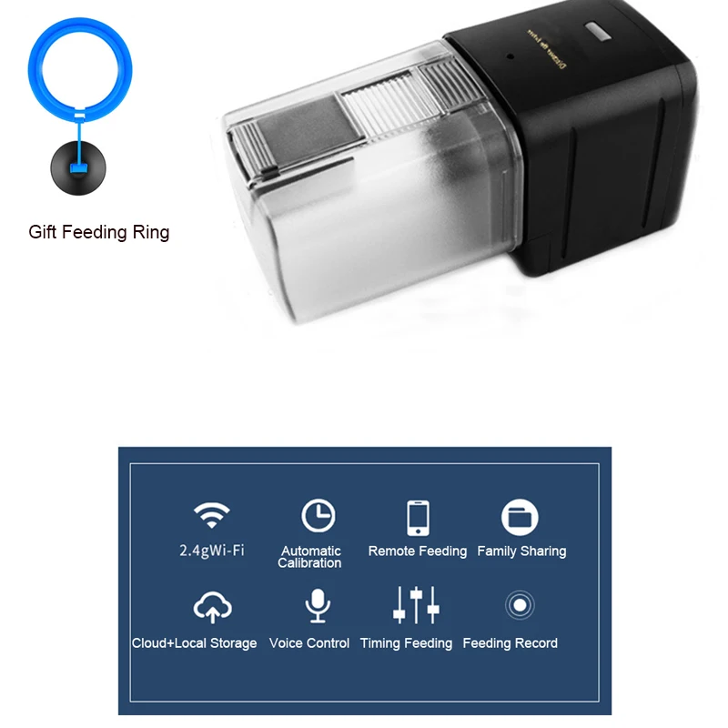 Intelligent Wifi APP Fish Feeder Auto Smart Control Fish Tank Automatic Feeding Device Timing Feed Aquarium Accessories
Intelligent Wifi APP Fish Feeder Auto Smart Control Fish Tank Automatic Feeding Device Timing Feed Aquarium Accessories